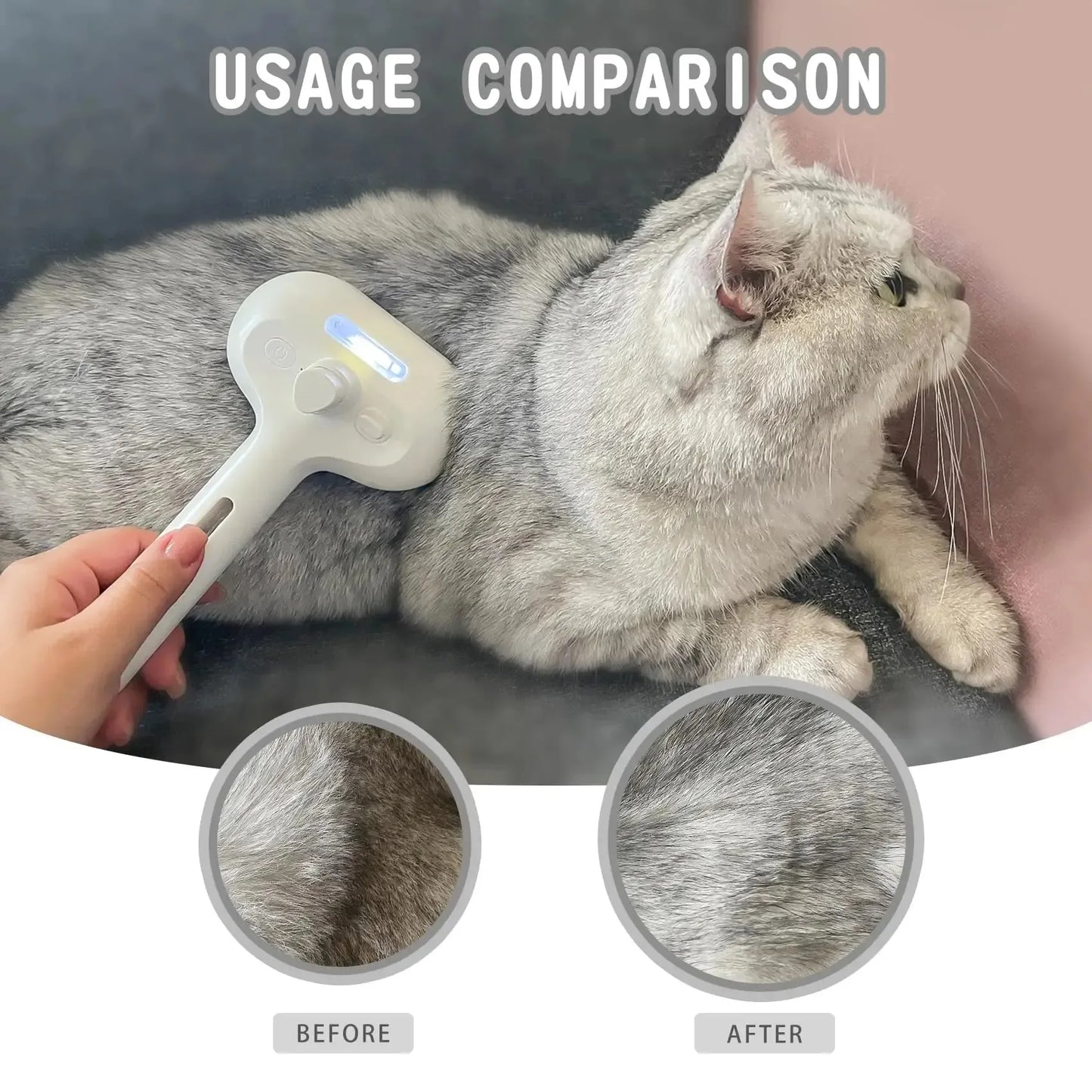 3-in-1 Dog Hair Brush Cat Hair Brush