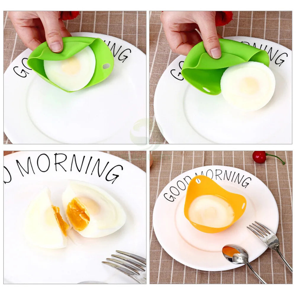 1Pcs Silicone Egg Poacher Mould Kitchen Cooking Tool