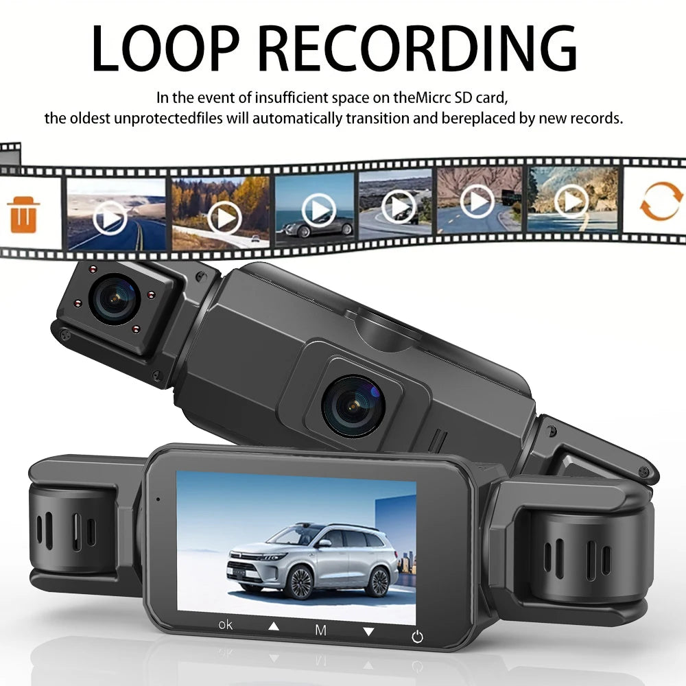 Car Dash Cam with GPS Night Vision