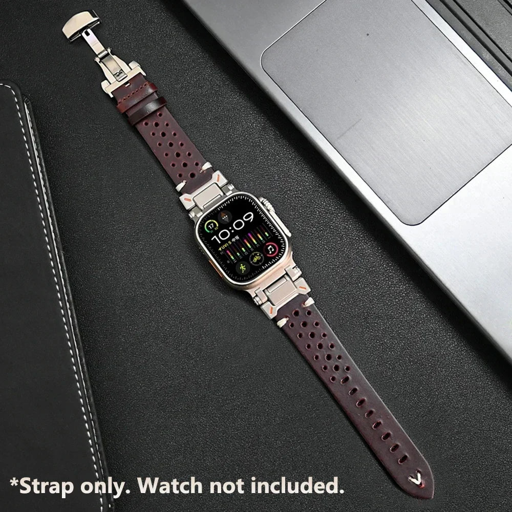 Luxury Leather Band for Apple Watch