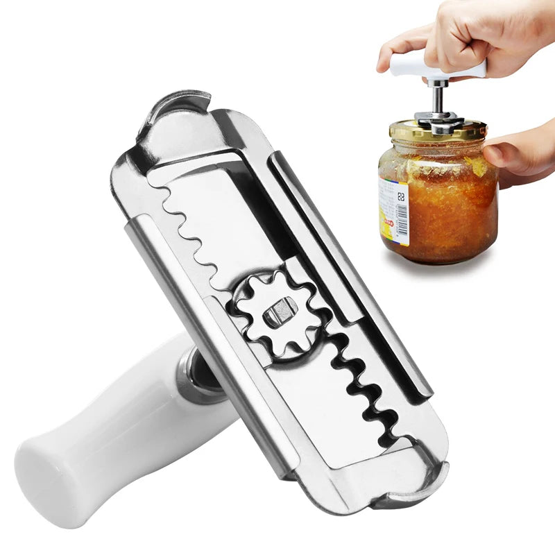 Multi-function Bottle Cap Opener Stainless Steel Adjustable