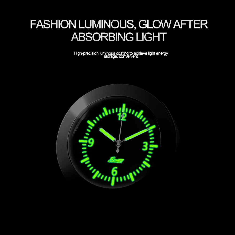 Car Clock Luminous Automobiles Internal Stick-On Mini Digital Watch Mechanics Quartz Clocks Auto Ornament