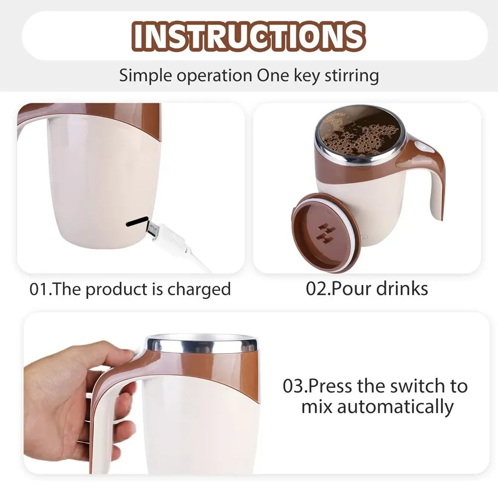 Automatic Stirring Magnetic Mug Rechargeable