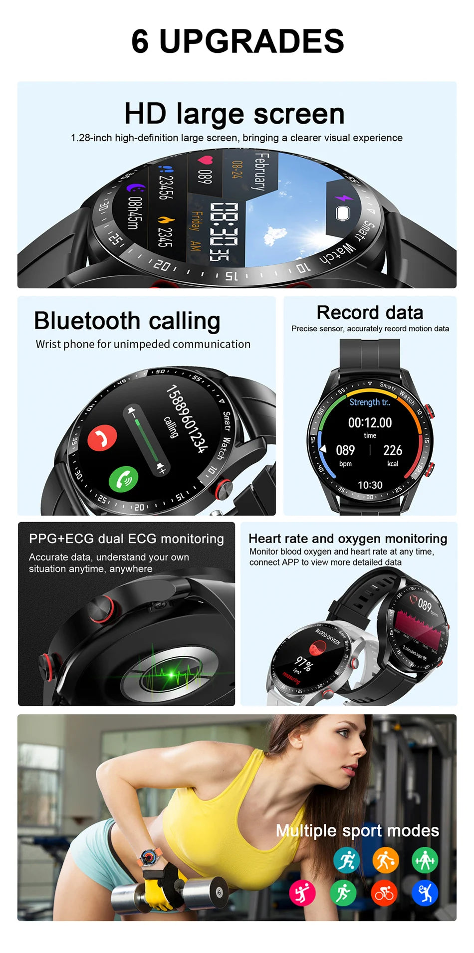 Bluetooth Call Smart Watch