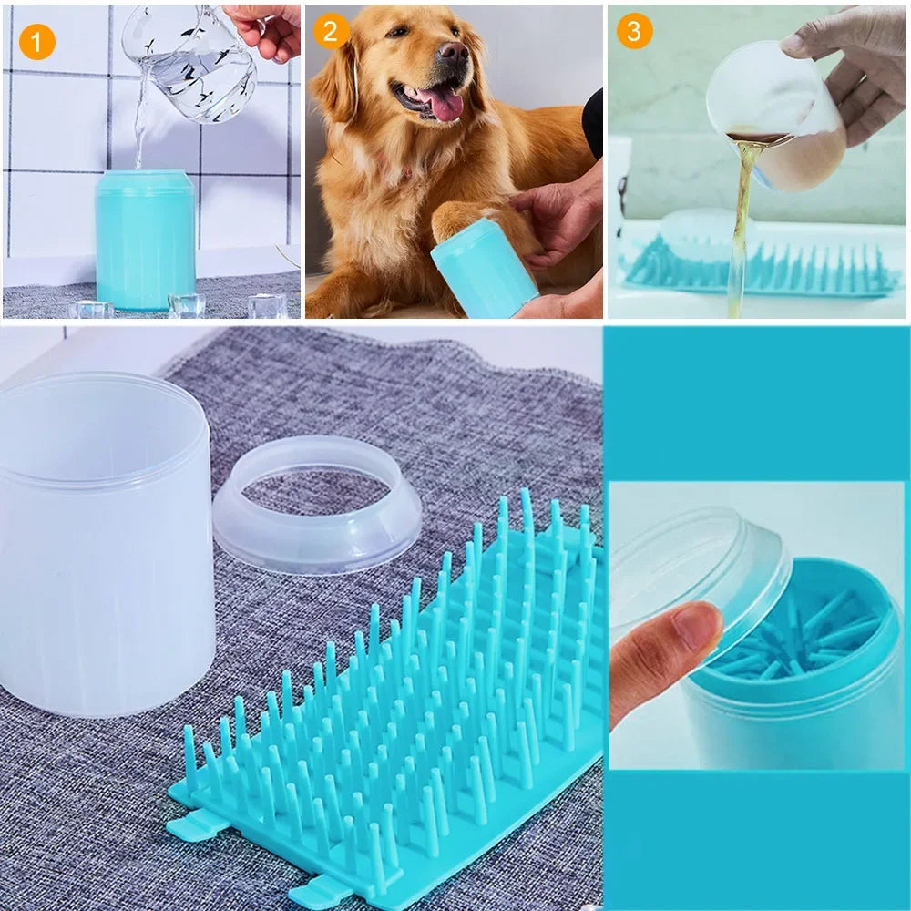 Soft Silicone Material Pet Foot Wash Cup