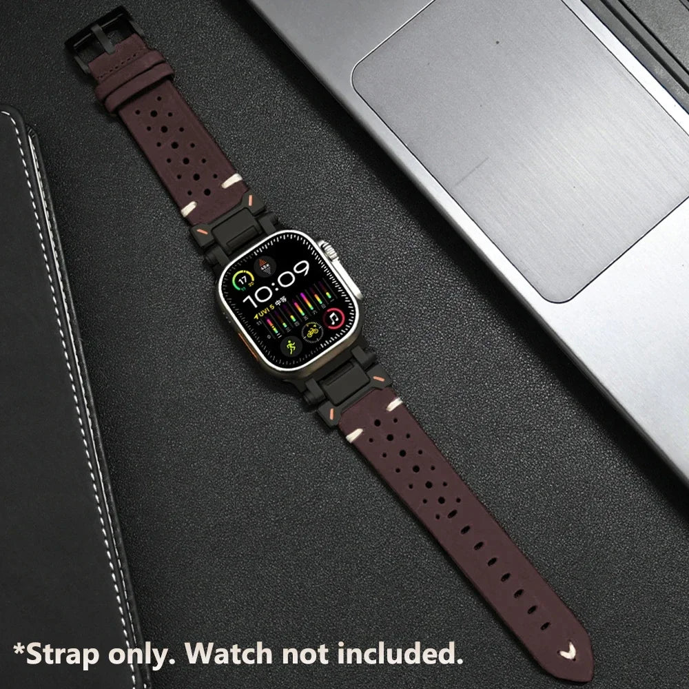 Luxury Leather Band for Apple Watch