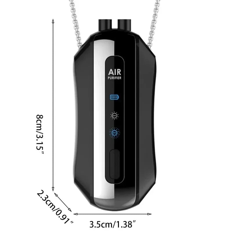 Mini Personal Wearable Air Purifie Necklace Negative Ion Generator