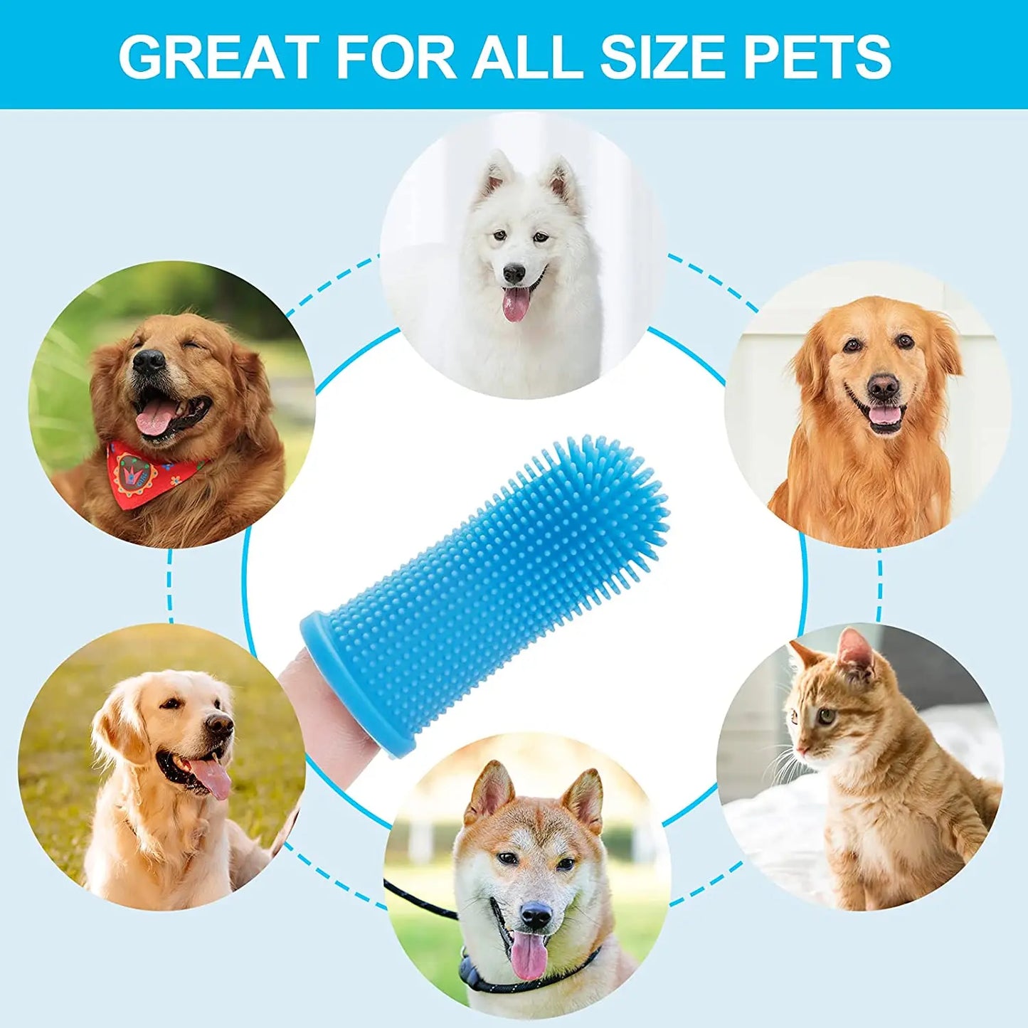 Dog Super Soft Pet Finger Toothbrush