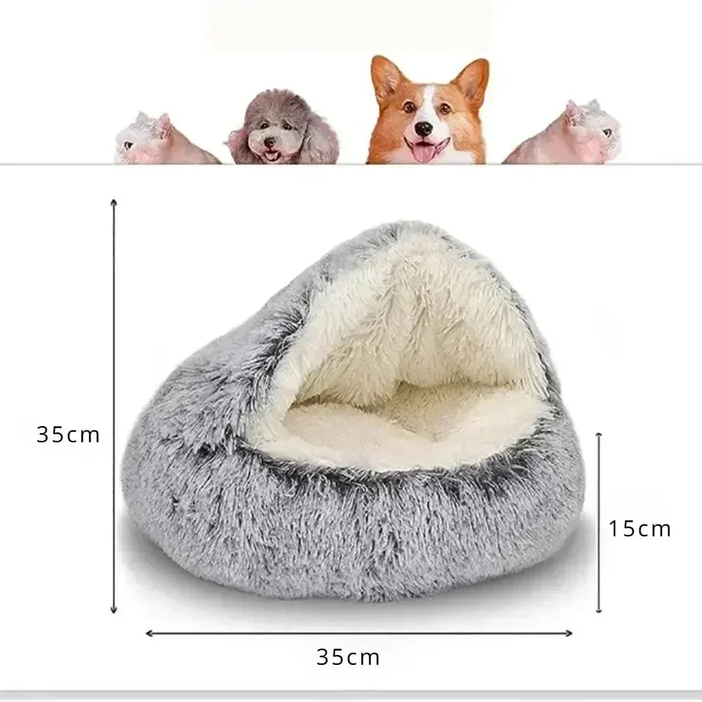 Round Cat Cushion Semi Enclosed Pet Sleep Bags