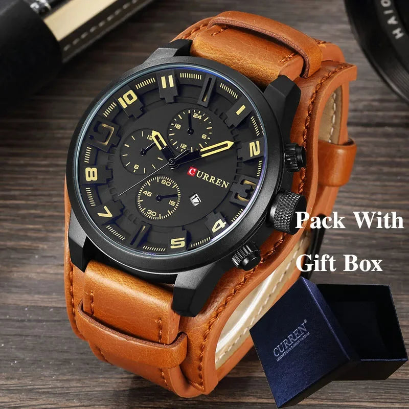 New CURREN Top Brand Luxury Mens Watches