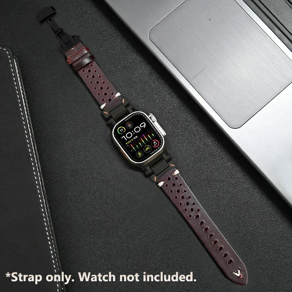 Luxury Leather Band for Apple Watch