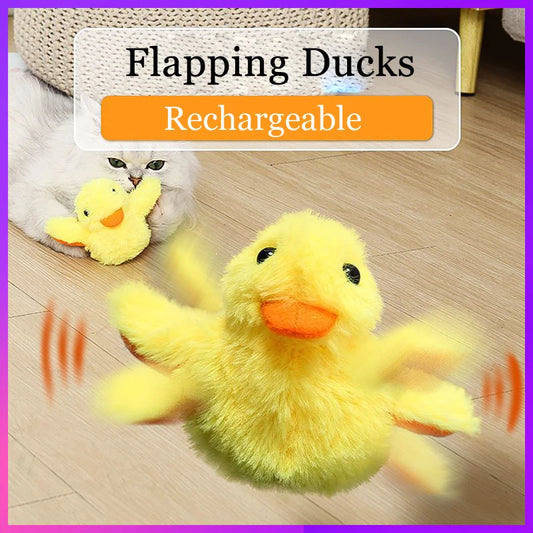 Flapping Duck Cat Toys Interactive Electric Bird Toys