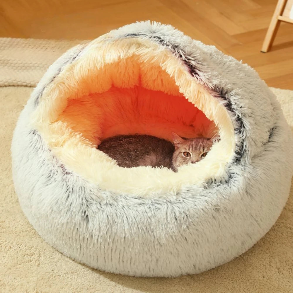 Round Cat Cushion Semi Enclosed Pet Sleep Bags