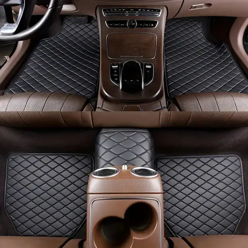 Waterproof Leather Car Floor Mats 5 pcs