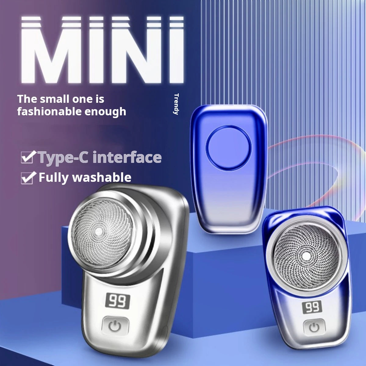 waterproof USB charging Mini Shaver IP65