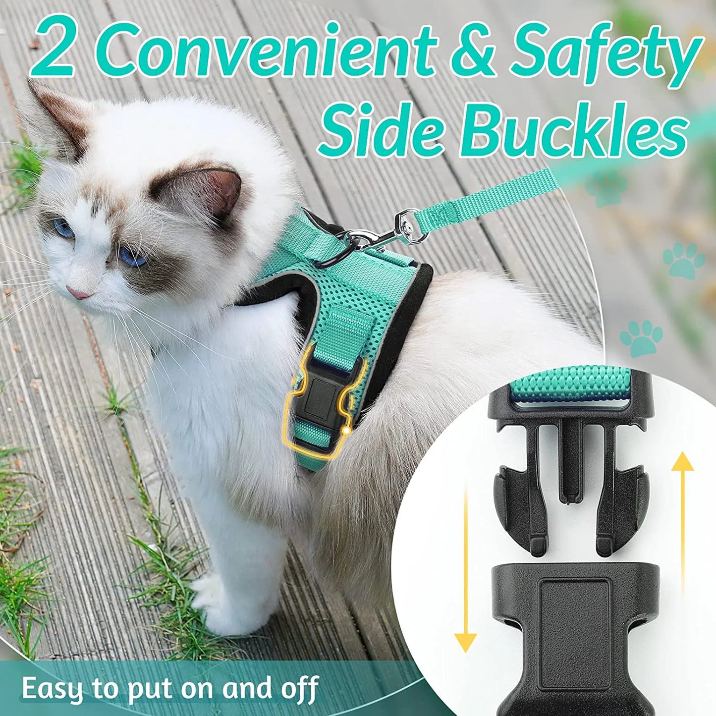 Cat Harness and Leash for Walking,