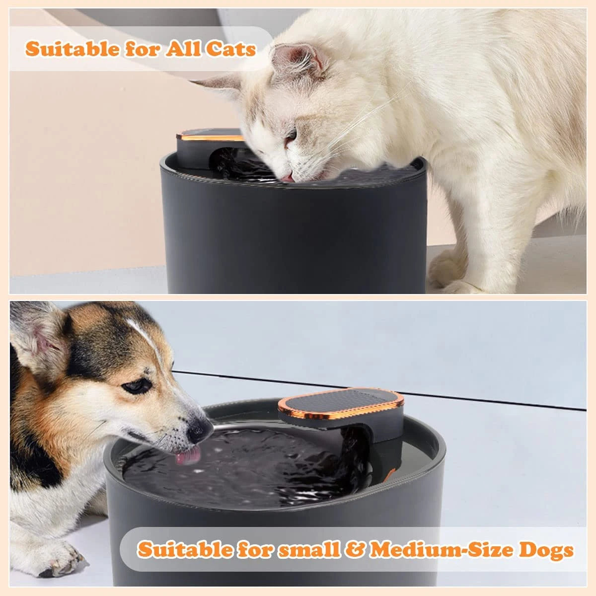 3L Cat Water Fountain with Motion Sensor Automatic