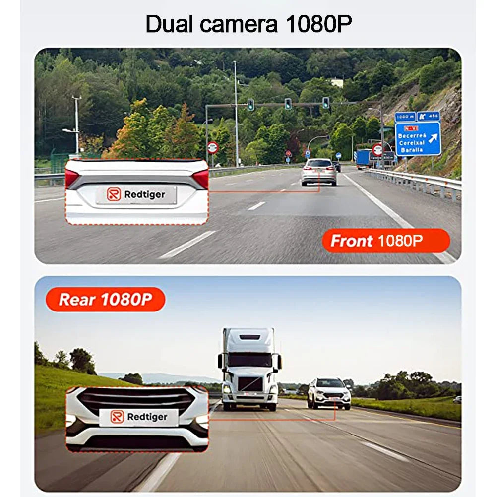 Dash Cam for Cars  4.3Inch Mirror