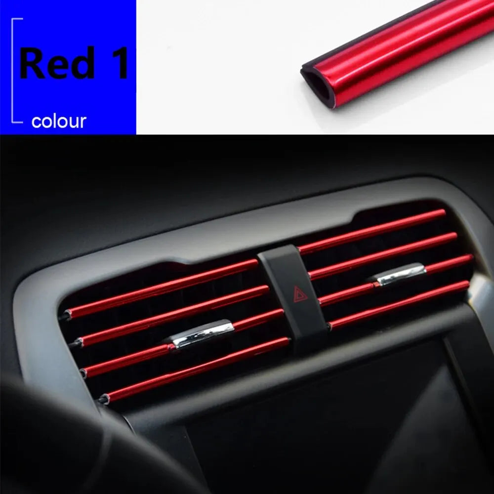 10 Pcs 20cm Car Air Conditioner Outlet Decorative U Shape