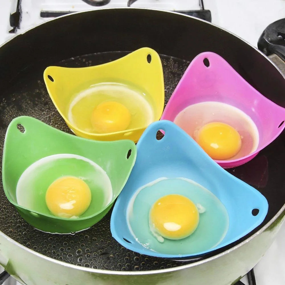 1Pcs Silicone Egg Poacher Mould Kitchen Cooking Tool