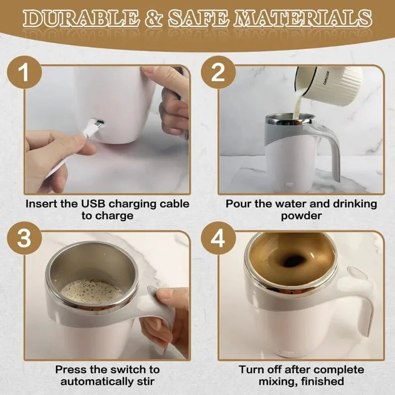 Automatic Stirring Magnetic Mug Rechargeable