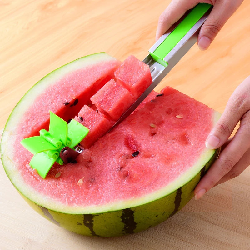 Watermelon Cutter Stainless Steel Windmill Design