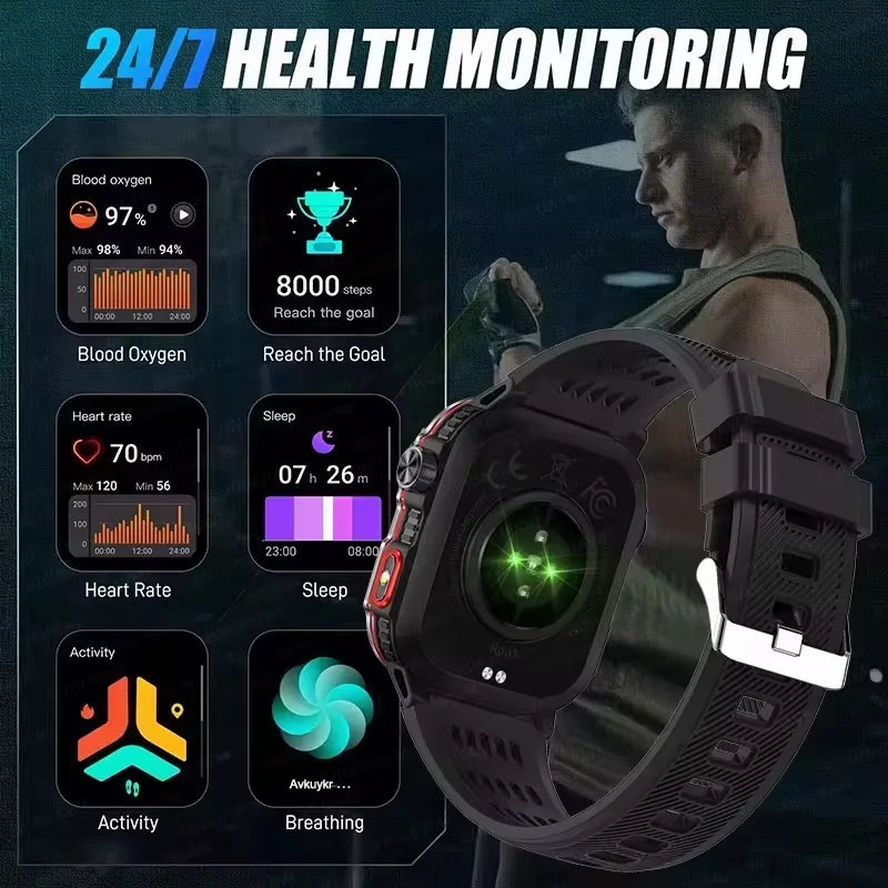 Military Outdoor Sport Smart Watch