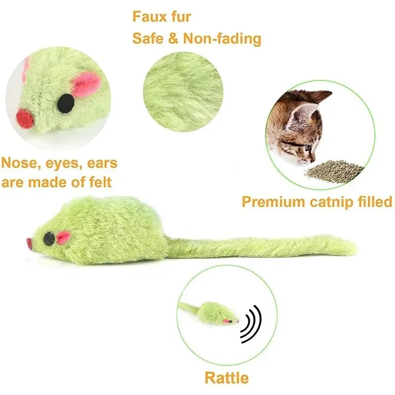 Cat Mouse Toys Rattle Mouse