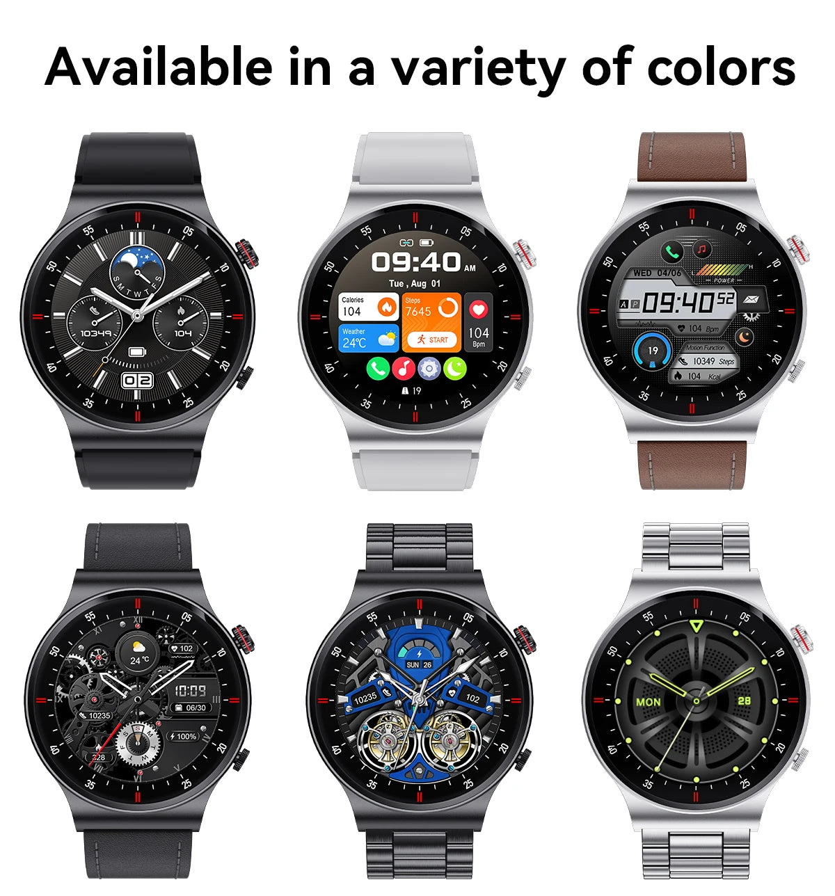 LIGE 1.39inch HD Bluetooth Call Smart Watch