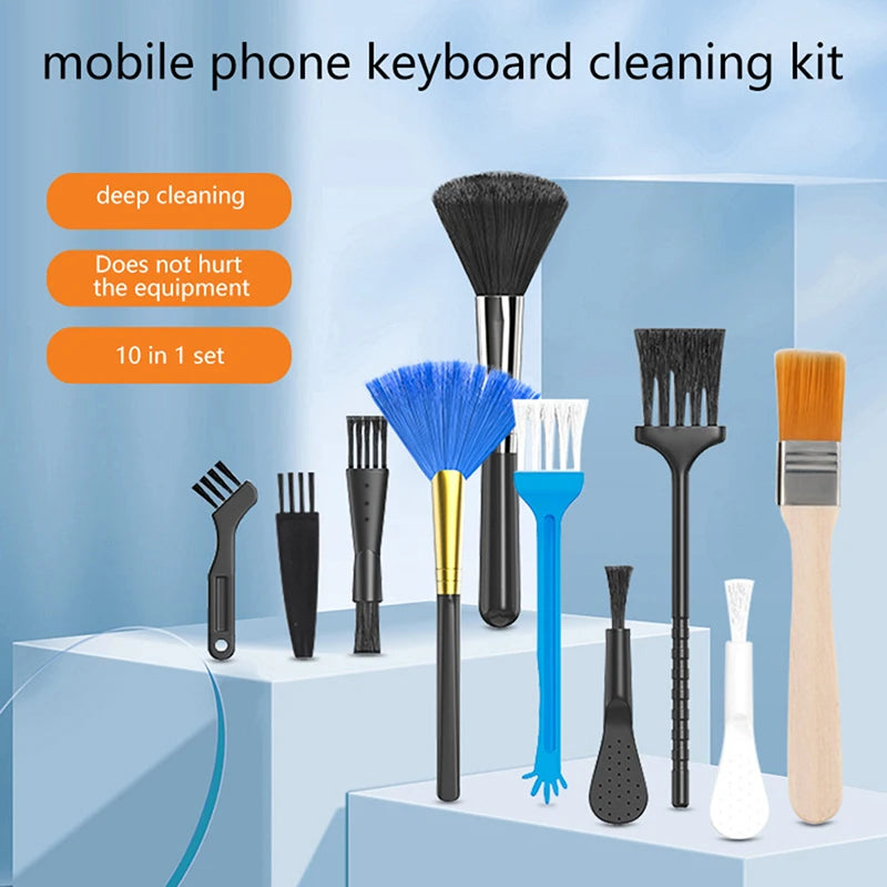 10 Pcs PC Laptop Keyboard Cleaning Brush Kit