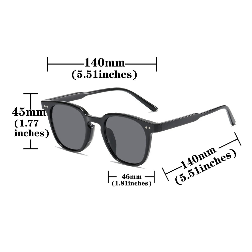 Vintage Square Sunglasses Women Men Luxury Brand