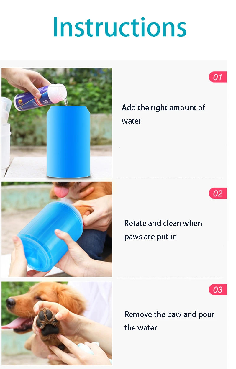 Soft Silicone Material Pet Foot Wash Cup