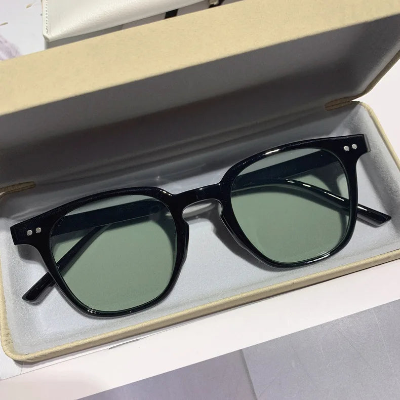 Vintage Square Sunglasses Women Men Luxury Brand