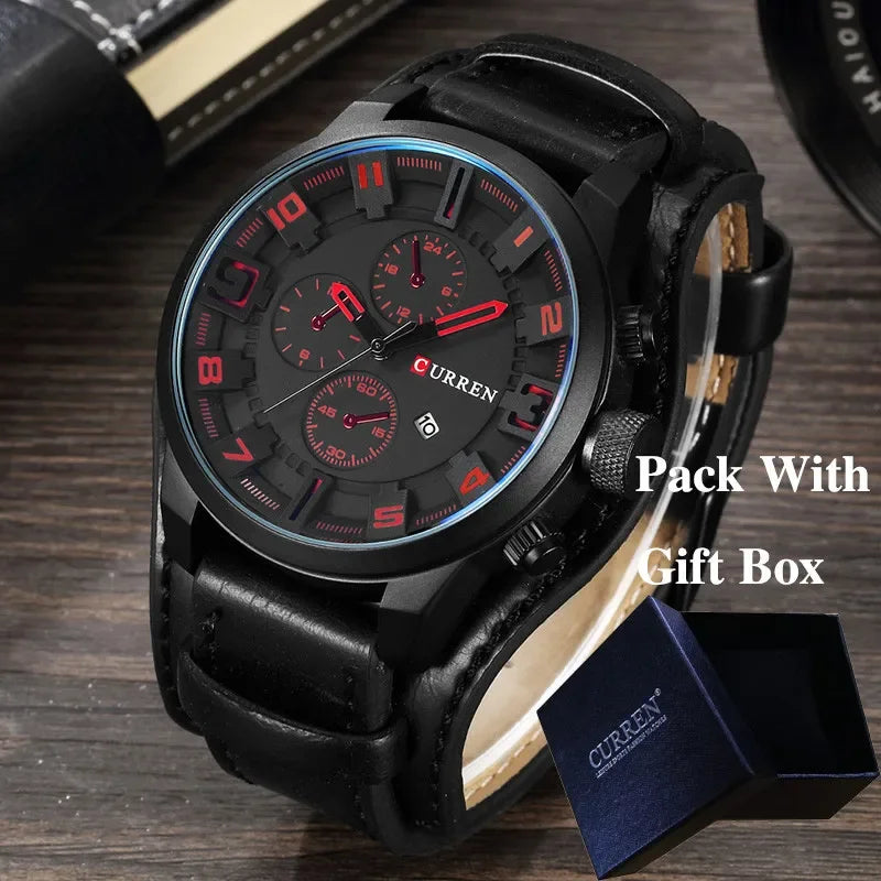 New CURREN Top Brand Luxury Mens Watches