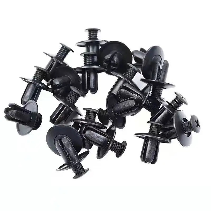 5/100pcs 8mm Plastic Rivets Fasteners Screw Car