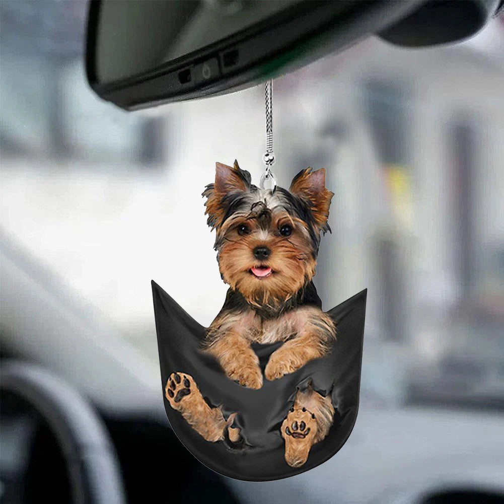 Car Pendant Practical Interior Ornament Hanging Mini Puppy Shape