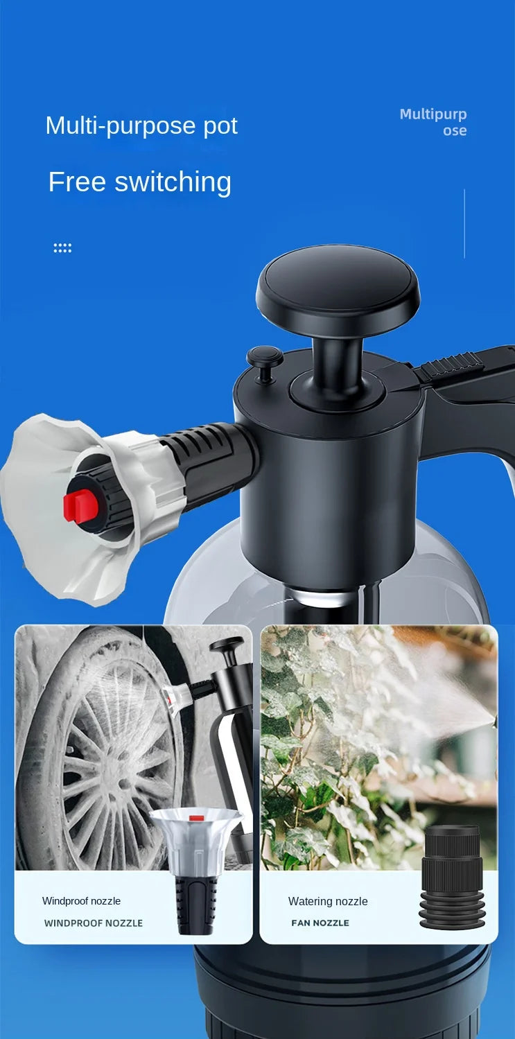 Hand Pump Foam Sprayer with 3 Types of Nozzle