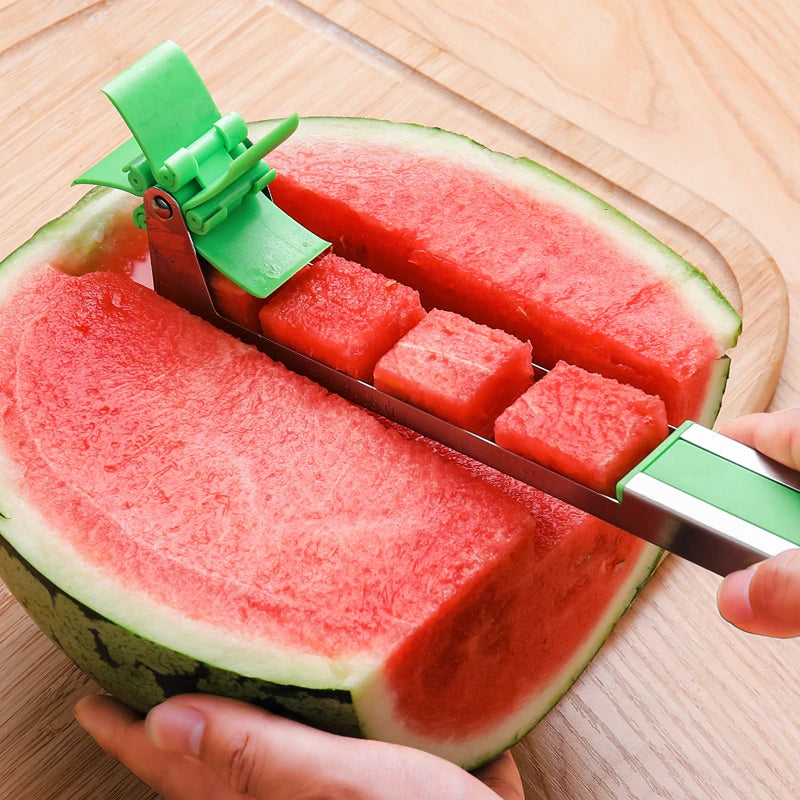 Watermelon Cutter Stainless Steel Windmill Design