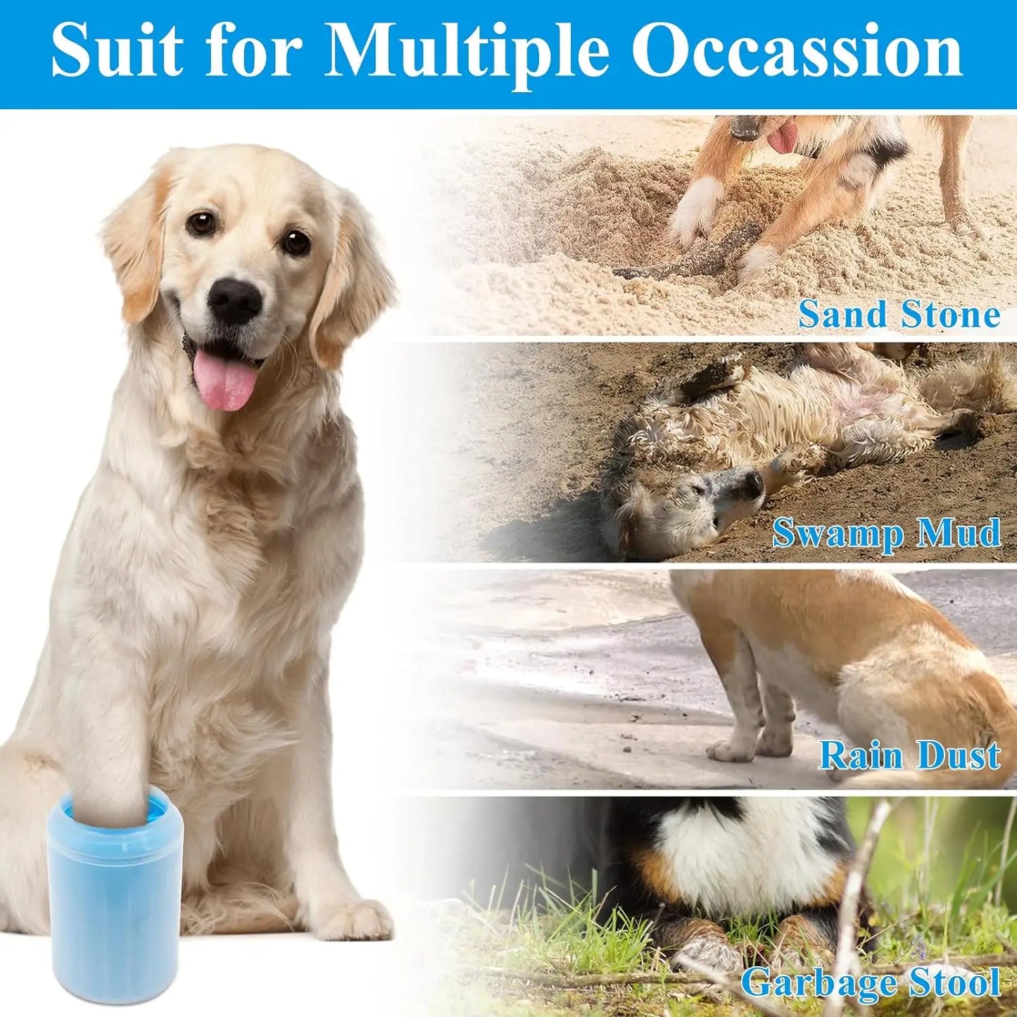 Soft Silicone Material Pet Foot Wash Cup