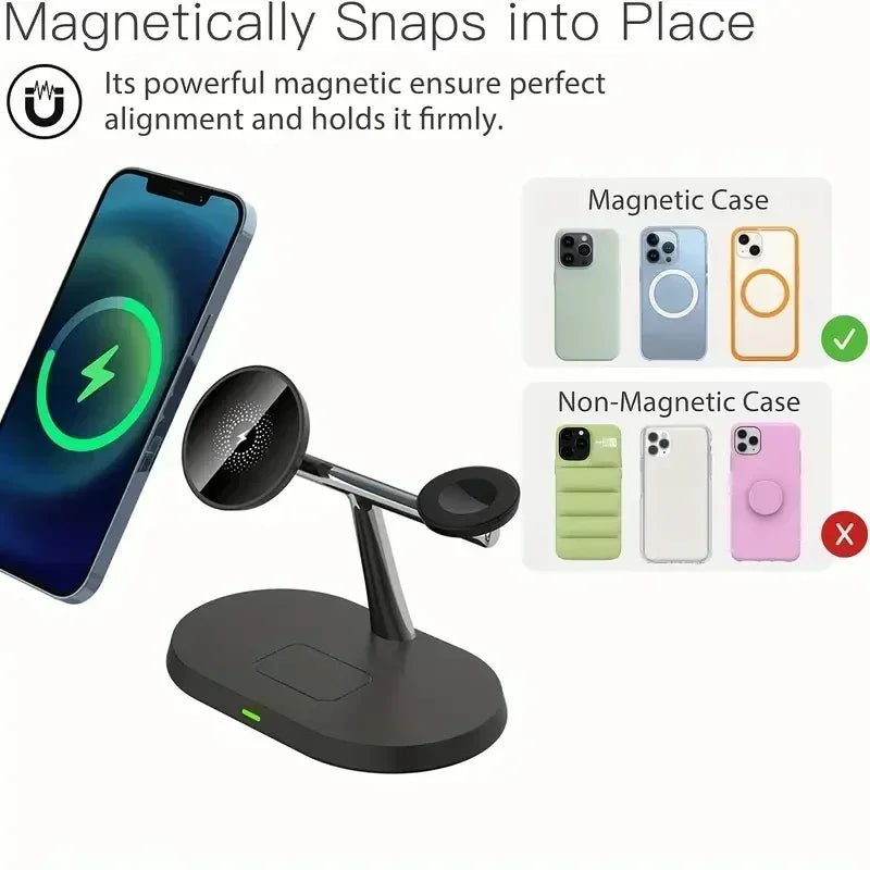 Magnetic Wireless Charger Stand for iPhone