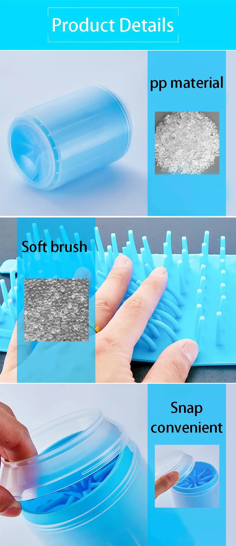 Soft Silicone Material Pet Foot Wash Cup