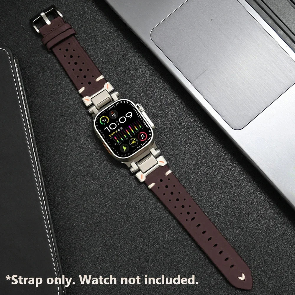 Luxury Leather Band for Apple Watch