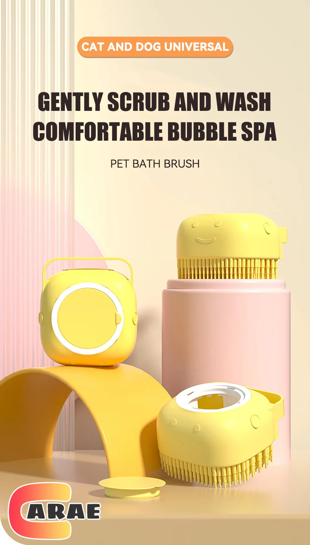 Dog Bathing Brush Pet Massage Brush