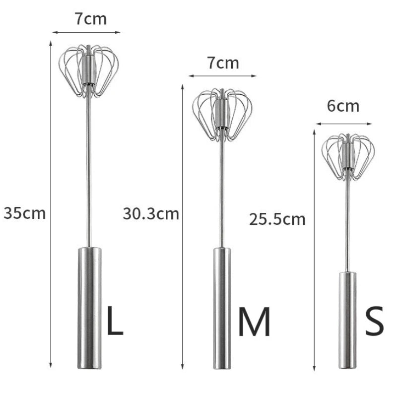 Semi Automatic Mixer Whisk Egg Beater Stainless Steel