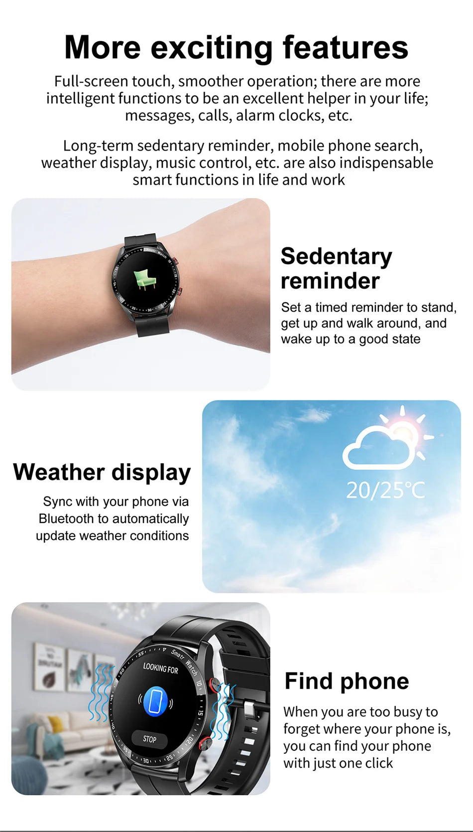 Bluetooth Call Smart Watch