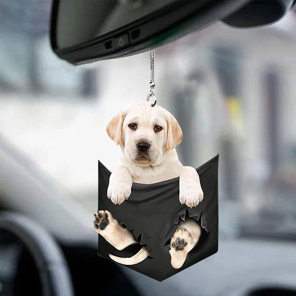 Car Pendant Practical Interior Ornament Hanging Mini Puppy Shape