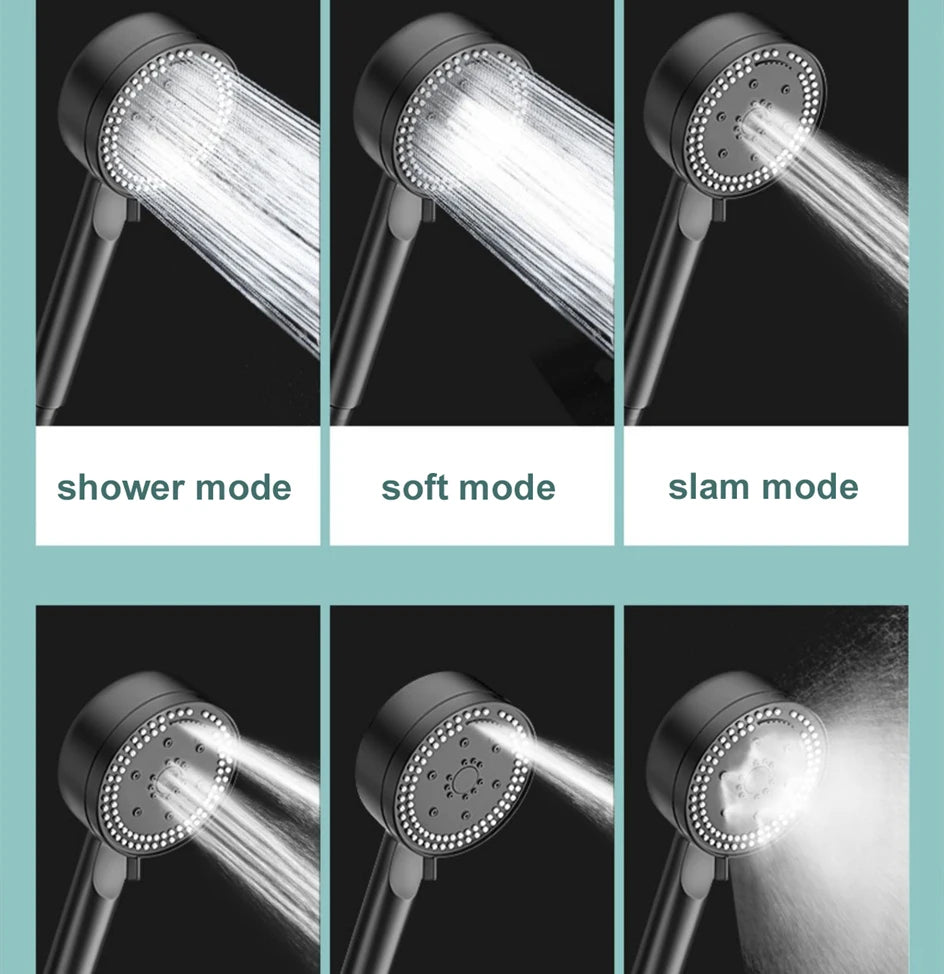 VILOYI 8 Modes Adjustable Shower Head High-pressure Water Saving