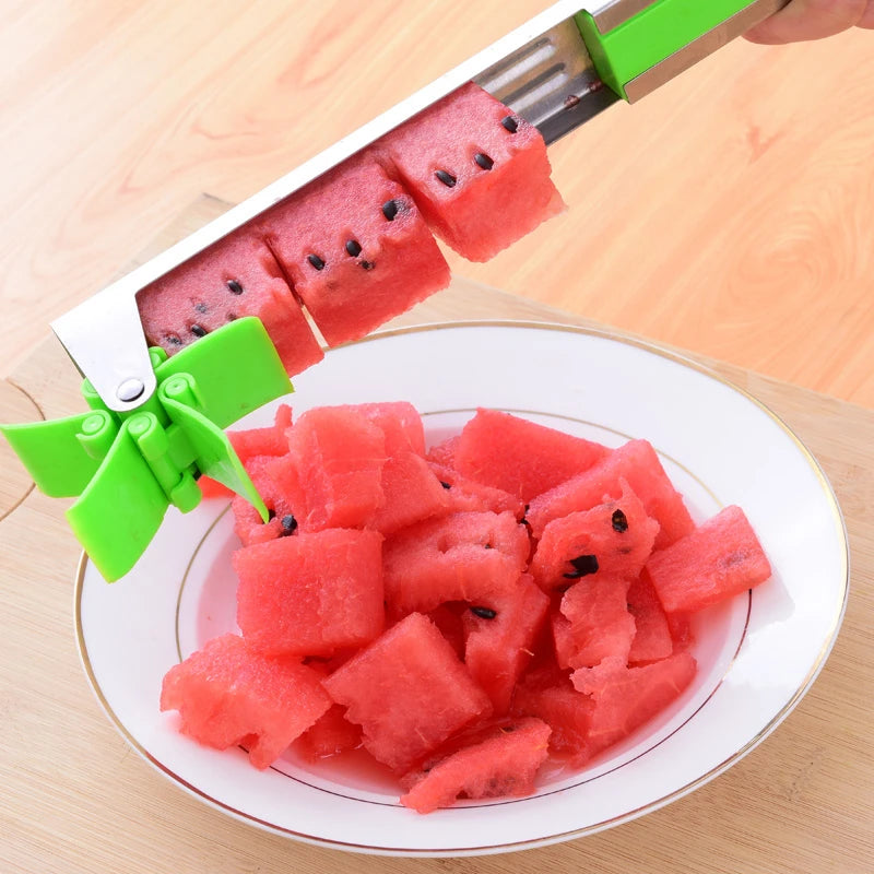 Watermelon Cutter Stainless Steel Windmill Design