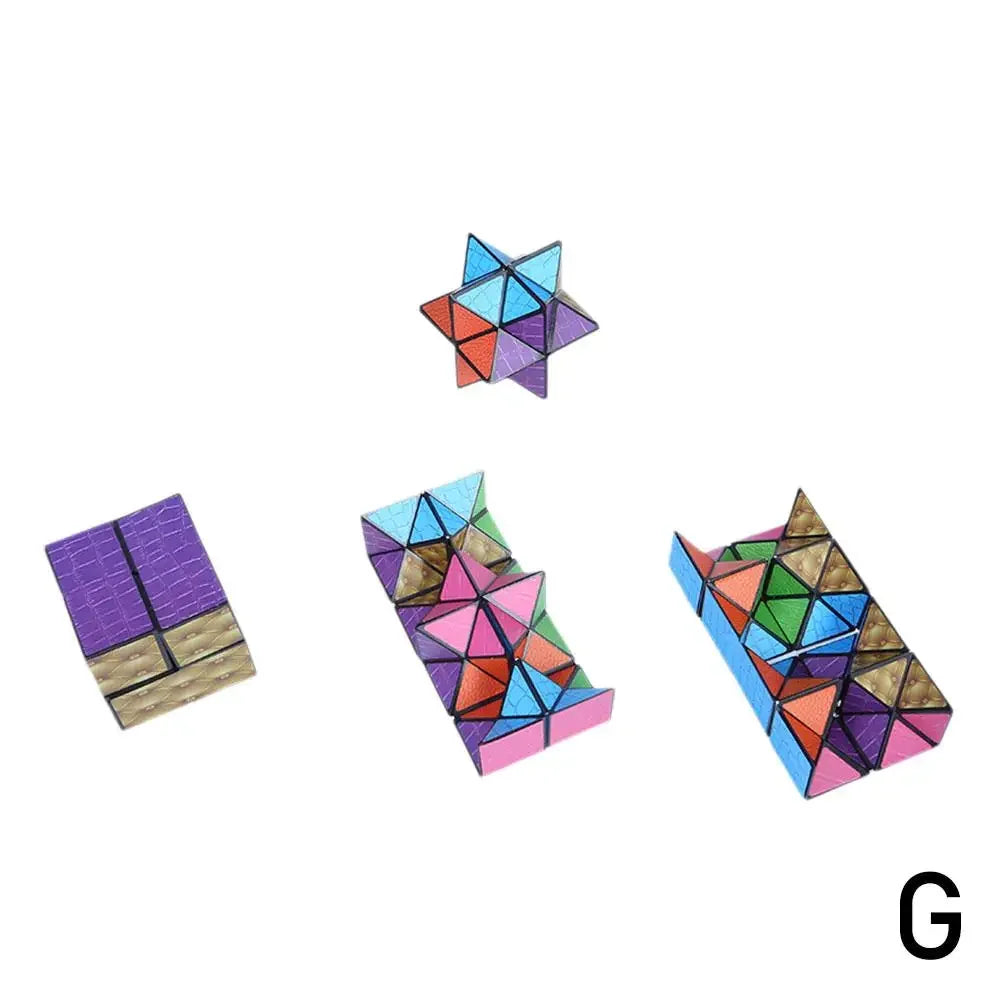 Versatile Magic Cube Anti Stress Fidget Toys 
For Kids Geometric 3d Infinite Puzzle 
Cube Grownups's Antistress Toy W4i9