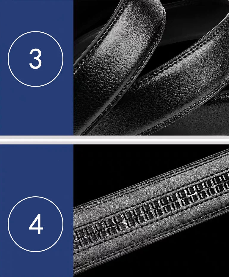 Men's High-Quality Belt 110cm 120cm 130cm Luxury Belt,